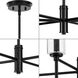 Elara 6 Light 30 inch Matte Black Chandelier Ceiling Light
