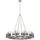 Aenon 10 Light 36 inch Pewter Chandelier Ceiling Light