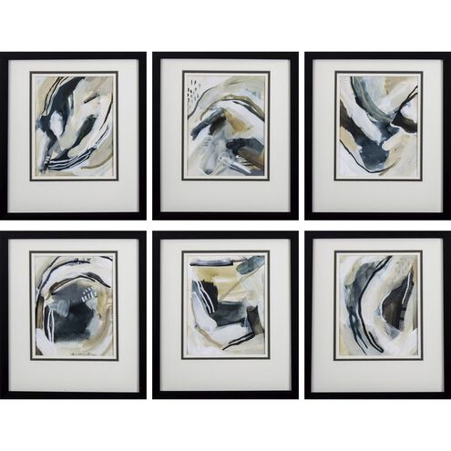 Abstract Collection Green Framed Art