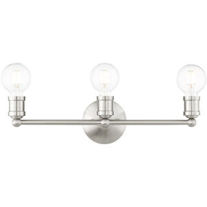 Lansdale 3 Light 20 inch Brushed Nickel Vanity Sconce Wall Light
