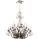 Ibiza 20 Light 51 inch Pearl Silver Chandelier Ceiling Light in Mica (S205)