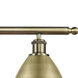 Ballston Dome LED 36 inch Antique Brass Island Light Ceiling Light
