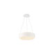 Corso LED 18 inch White Pendant Ceiling Light in 18in, dweLED