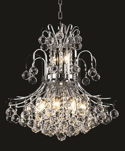 Toureg 10 Light 19 inch Chrome Dining Chandelier Ceiling Light in Royal Cut