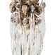 Venetian 30 inch Hand-Painted Beige Patina Table Lamp Portable Light, Flambeau