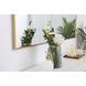 Monet 60 X 30 inch Brass Wall Mirror
