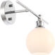 Collier 1 Light 14.7 inch Chrome Wall sconce Wall Light, Right