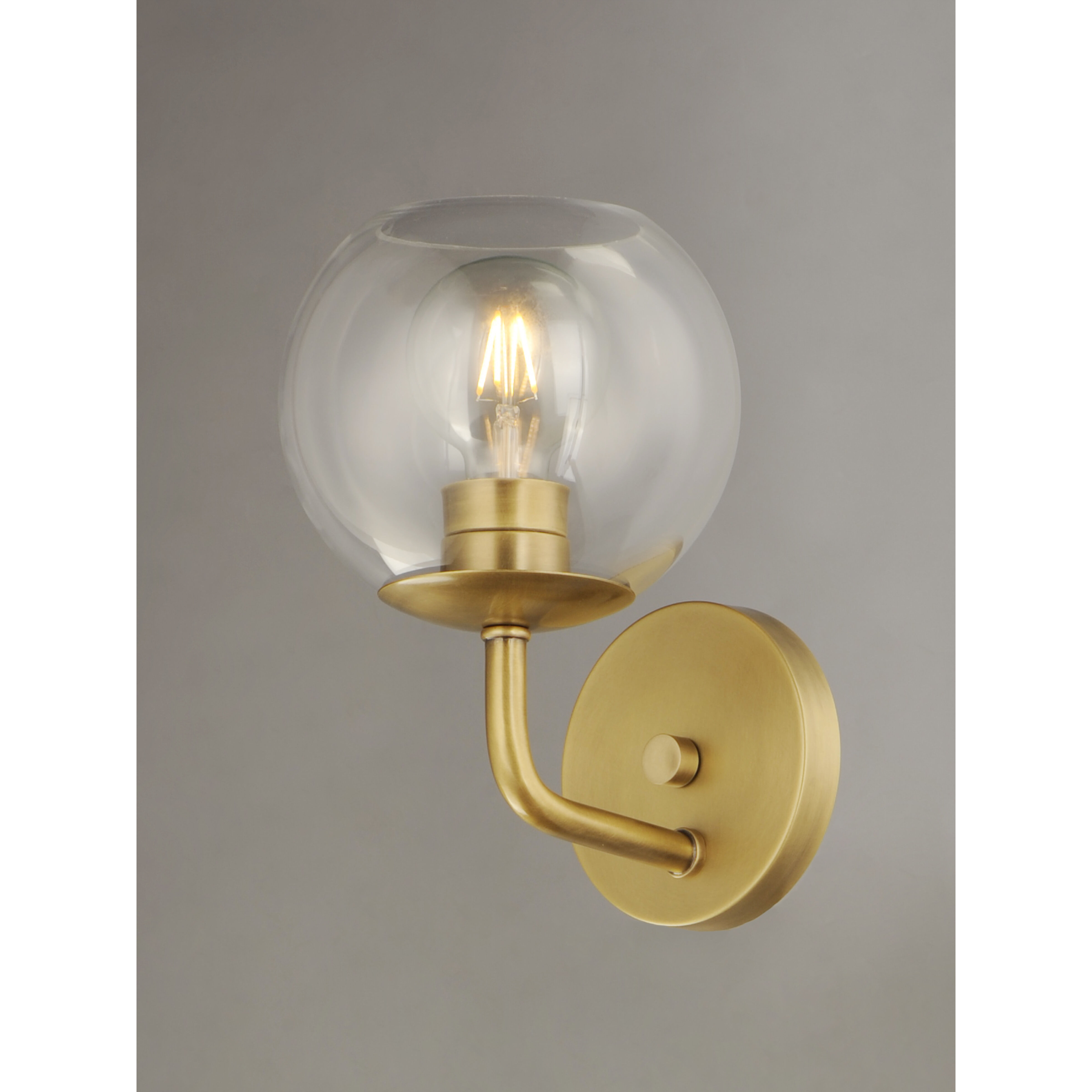 Branch 1 Light 7 inch Natural Aged Brass Wall Sconce Wall Light