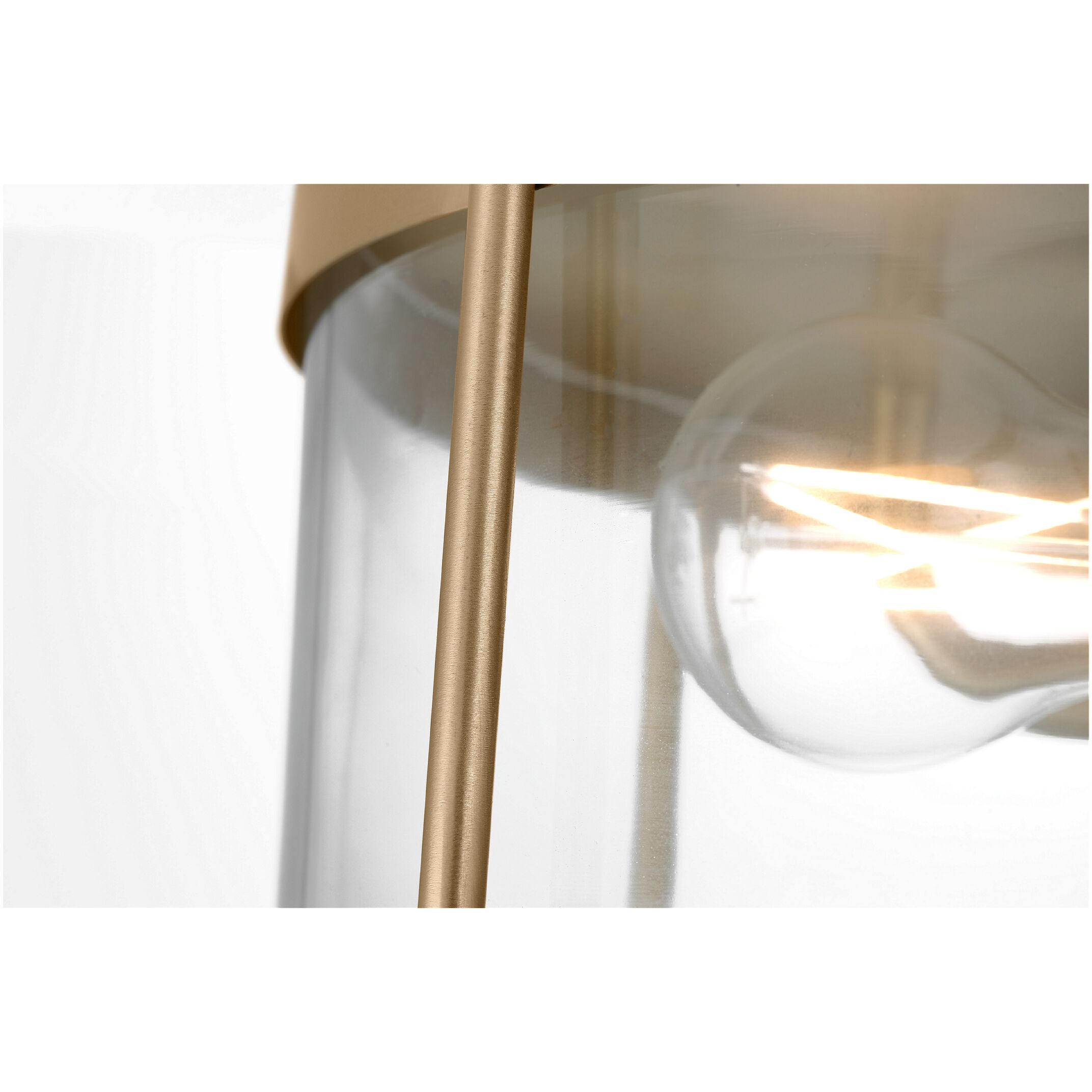 Lumra LED 13 inch Satin Brass Flush Mount Ceiling Light