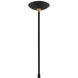 Aberfoyle 1 Light 22 inch Satin Black/Gold Leaf Pendant Ceiling Light