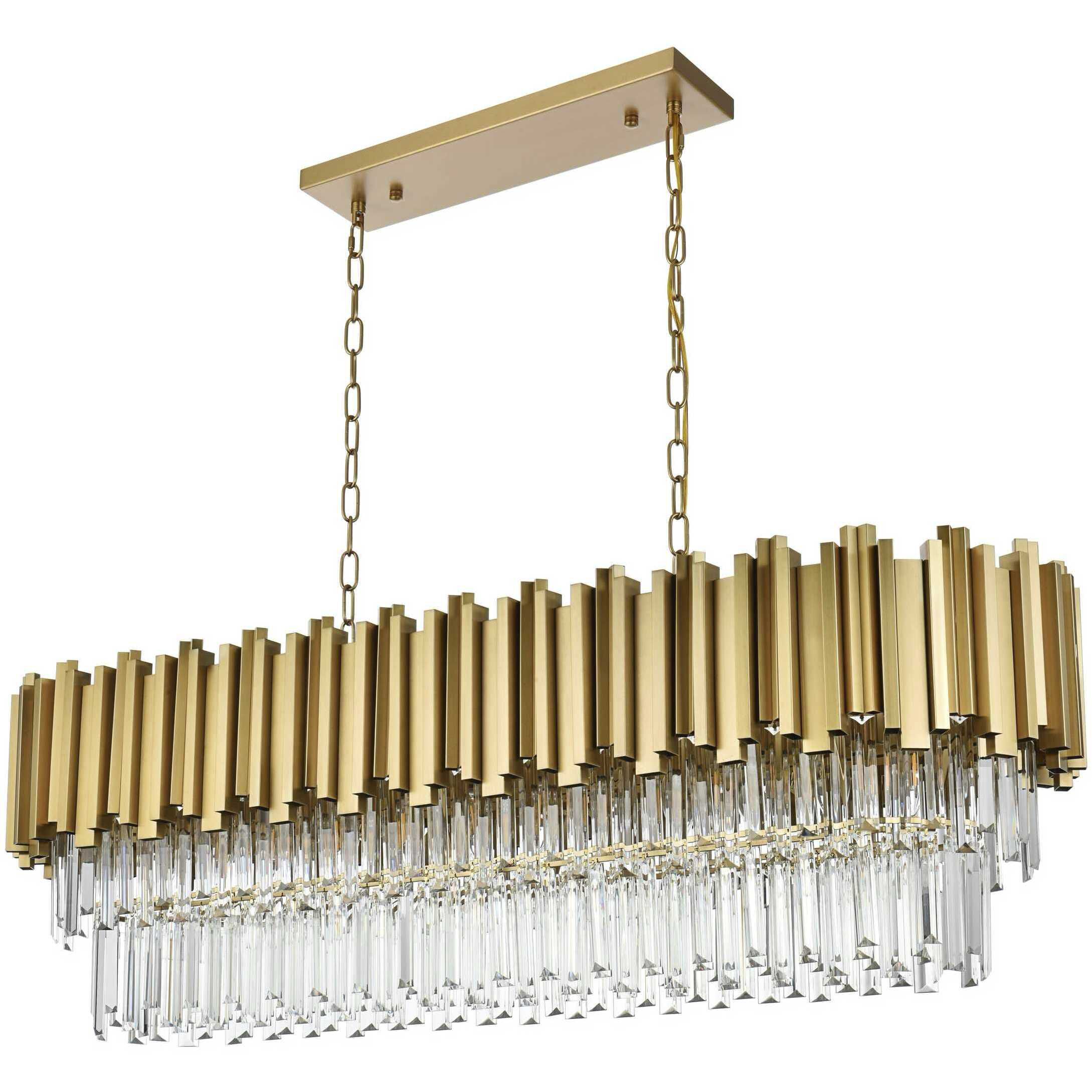 Willow 12 Light 14 inch Satin Gold Chandelier Ceiling Light