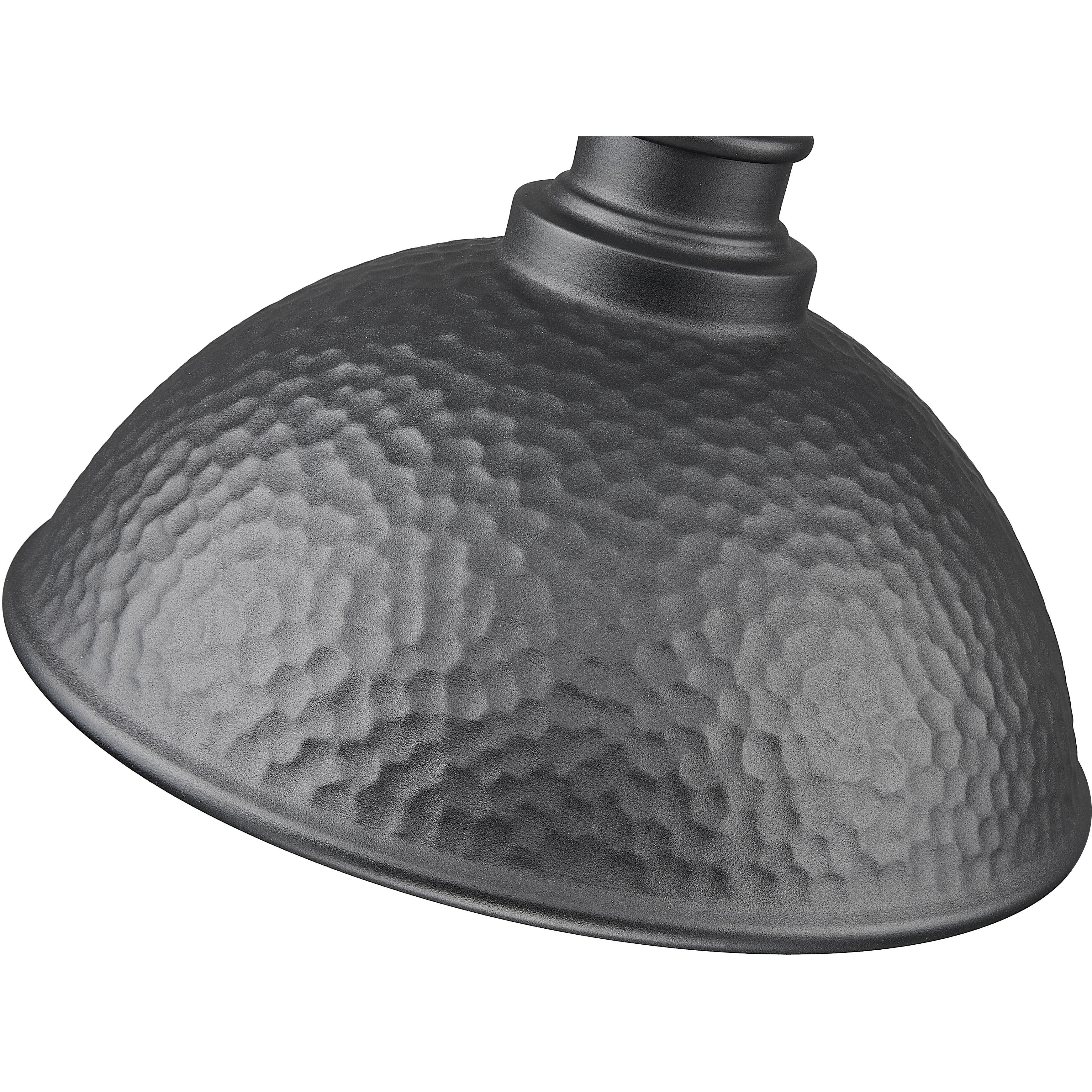 Hammond 1 Light 10.5 inch Hammered Black with Matte Gold Interior Exterior Wall Mount