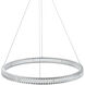 Chevron LED 31.5 inch Brushed Nickel Pendant Ceiling Light