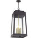 Oslo 4 Light 13.75 inch Bronze with Antique Brass Candles Outdoor Pendant Lantern