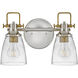 Easton 2 Light 14.5 inch Polished Nickel Bath Light Wall Light