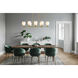 Oren Linear Chandelier Ceiling Light in Modern Gold
