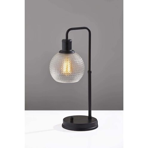 Barnett 21 inch 40.00 watt Black Table Lamp Portable Light, Simplee Adesso 