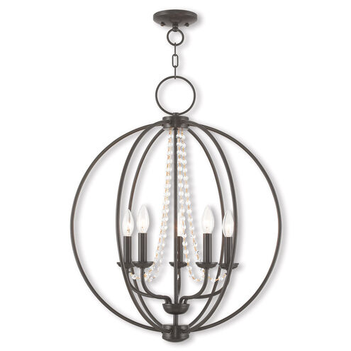 Arabella 5 Light 22 inch English Bronze Chandelier Ceiling Light