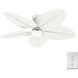 Tropic View 52 inch Matte White Outdoor Ceiling Fan