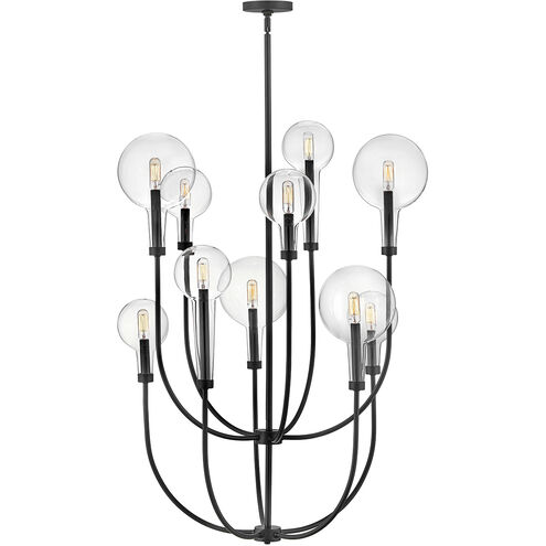 Alchemy 10 Light 30 inch Black Chandelier Ceiling Light