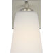Miles 1 Light 4.5 inch Brushed Nickel Vanity Light Wall Light, Small