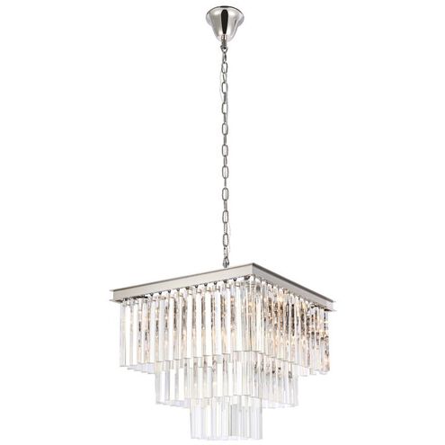 Sydney 13 Light 21.5 inch Polished Nickel Chandelier Ceiling Light