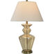 Eva 28.5 inch 150.00 watt Light Amber Opulance and Brass Table Lamp Portable Light