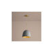 Dune 1 Light 16 inch Aged Brass/Dark Gray Pendant Ceiling Light 