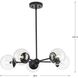 Atwell 5 Light 28 inch Matte Black Chandelier Ceiling Light