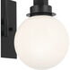 Hex LED 5.75 inch Black Wall Sconce Wall Light