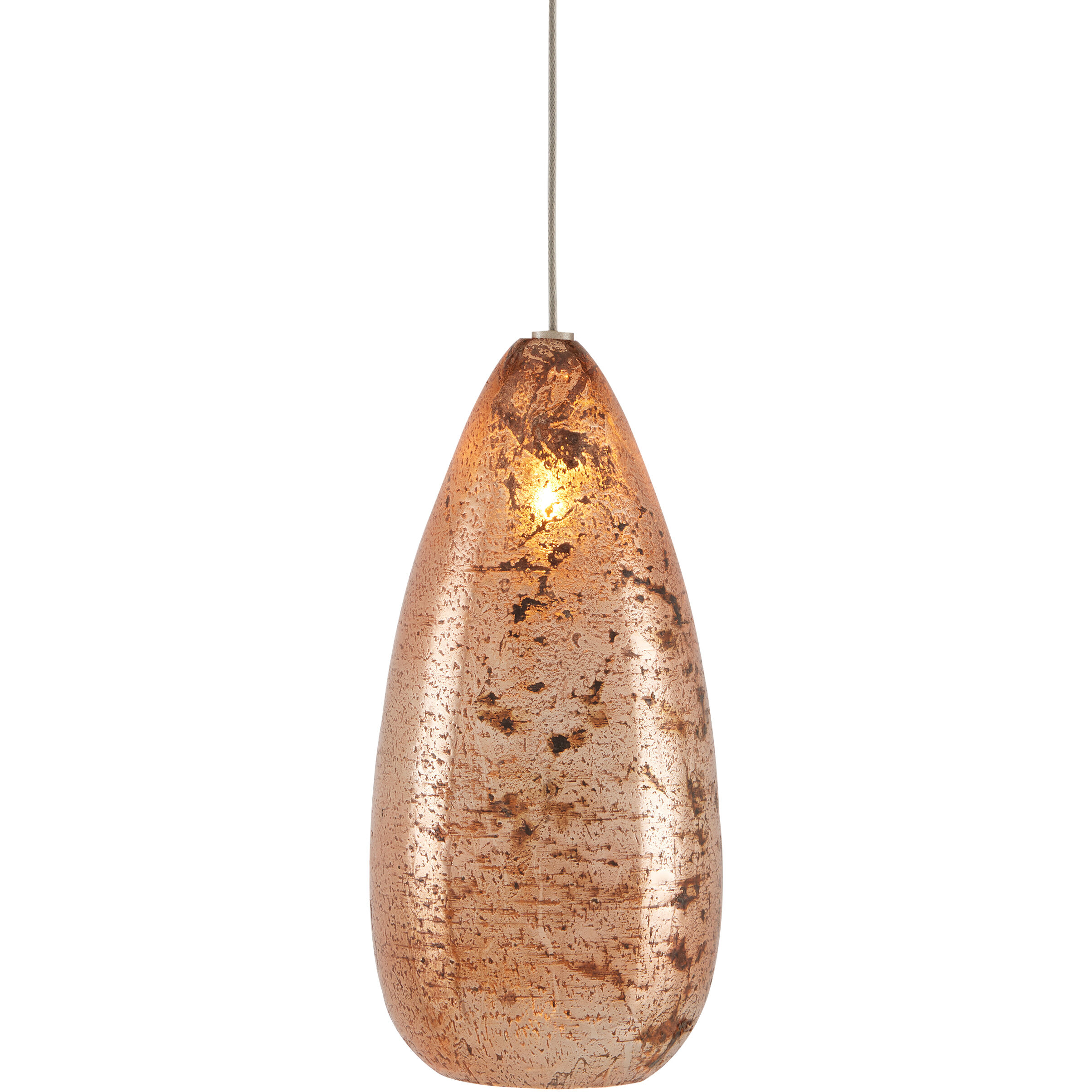 Rame 15 Light 48 inch Copper/Silver/Painted Silver Multi-Drop Pendant Ceiling Light