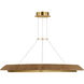 Sean Lavin Noa 1 Light 50.5 inch Hand Rubbed Antique Brass Chandelier Ceiling Light in Natural Sea Grass