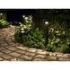 Round Top 12V 8.00 watt Black Landscape Pathlight