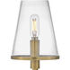 Marten LED 6.25 inch Heritage Brass Bath Light Wall Light