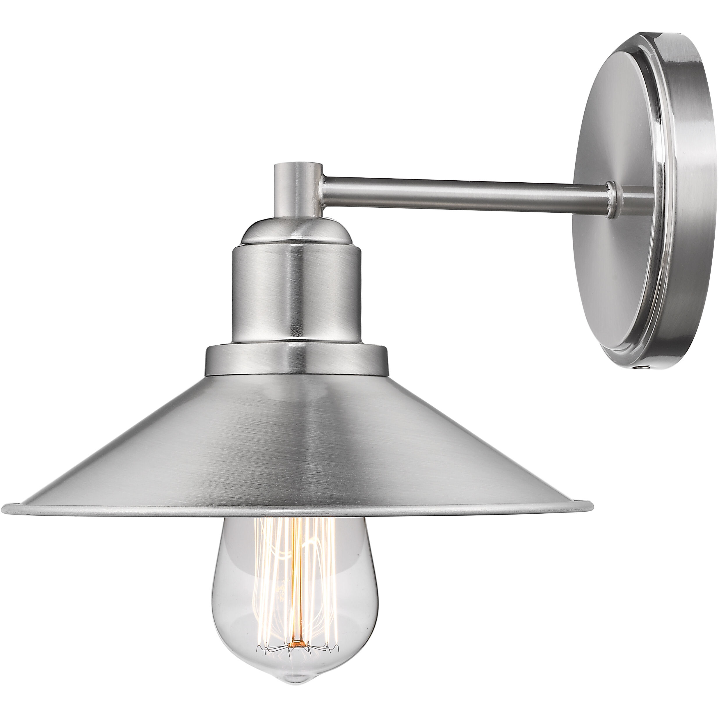 Casa 1 Light 9.5 inch Brushed Nickel Vanity Wall Light in Brushed Nickel Steel
