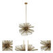 Aurora 8 Light 32 inch Nordic Brass Pendant Ceiling Light
