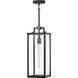 Catalina 1 Light 7.5 inch Black with Burnished Bronze Outdoor Hanging