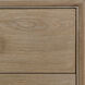 Augusta Weathered Oak and Natural Wood and Gold and Light Cream Cabinet