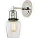 Nob Hill 1 Light 5 inch Polished Nickel and Black Wall Sconce Wall Light