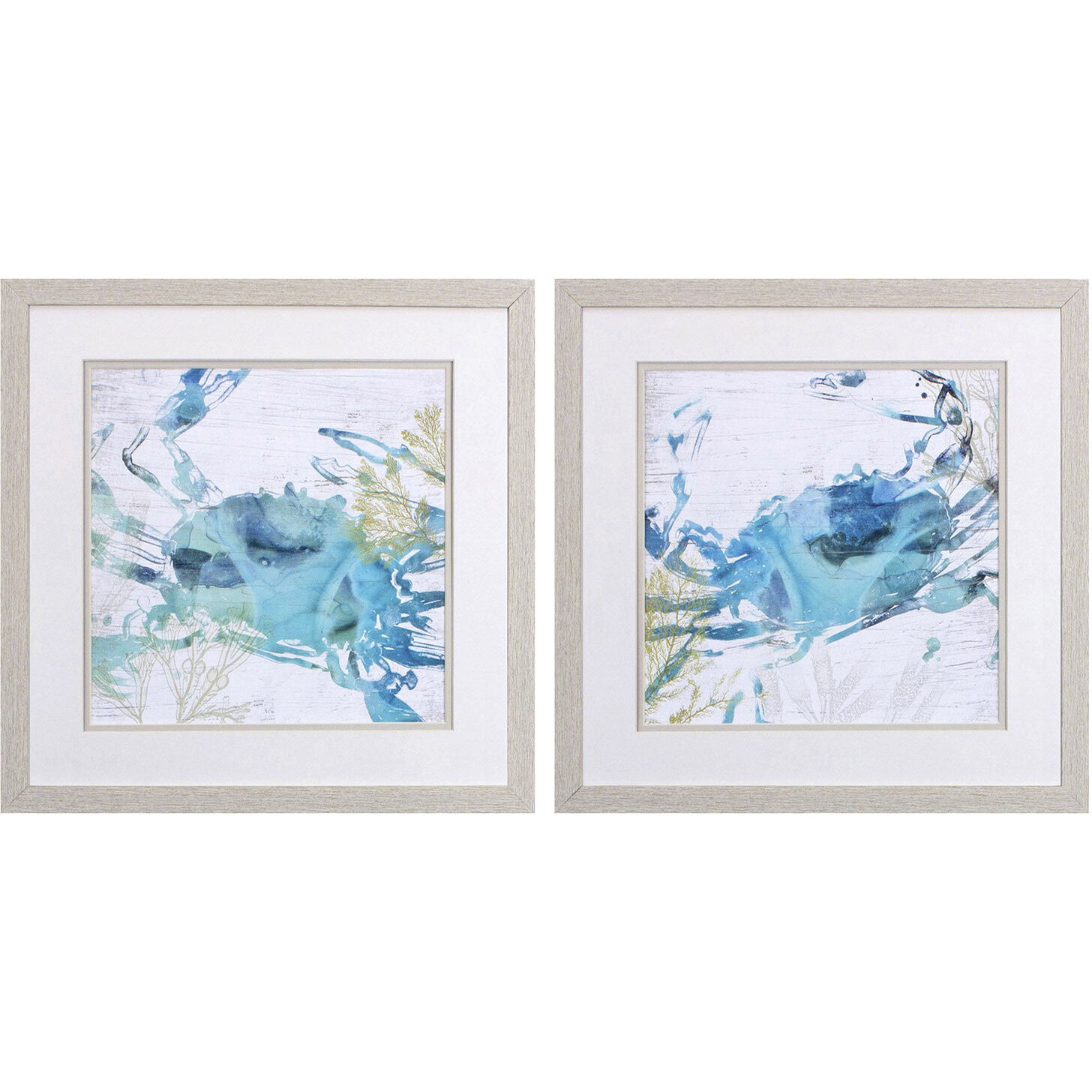 Waterside Teal and Blue and Green and Turquoise Framed Art, Propac