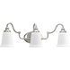 Oxford 3 Light 24.5 inch Brushed Nickel Bath Vanity Wall Light, Design Series