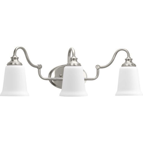Oxford 3 Light 24.5 inch Brushed Nickel Bath Vanity Wall Light, Design Series