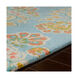 Technicolor 90 X 60 inch Aqua/Teal/Bright Yellow/Coral/Dark Green/Butter Rugs, Rectangle