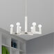 Solna 6 Light 24 inch Brushed Nickel Chandelier Ceiling Light