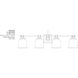 Antonia 4 Light 35 inch Brushed Nickel Bath Vanity Light Wall Light