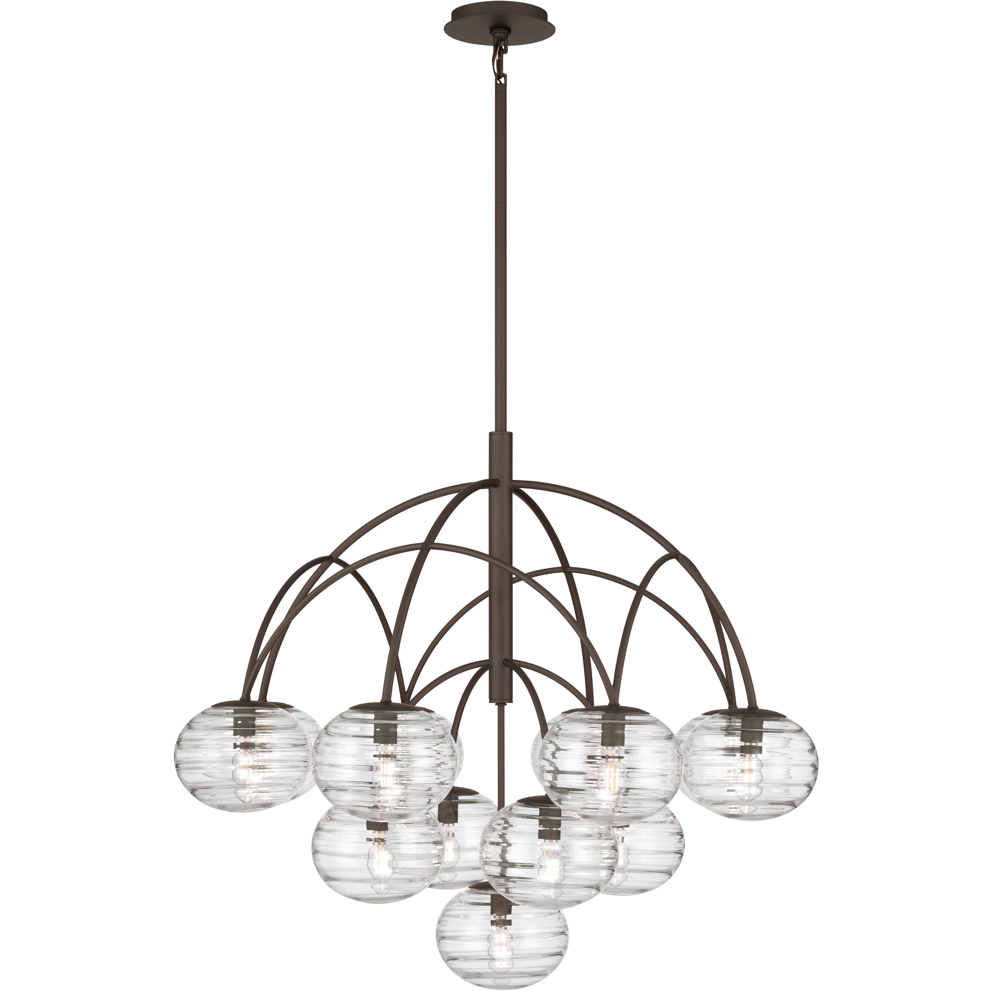 Lenora 13 Light 34.25 inch Dark Bronze Chandelier Ceiling Light