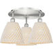 Ballston Bristol Natural 3 Light 20.75 inch Satin Nickel Flush Mount Ceiling Light