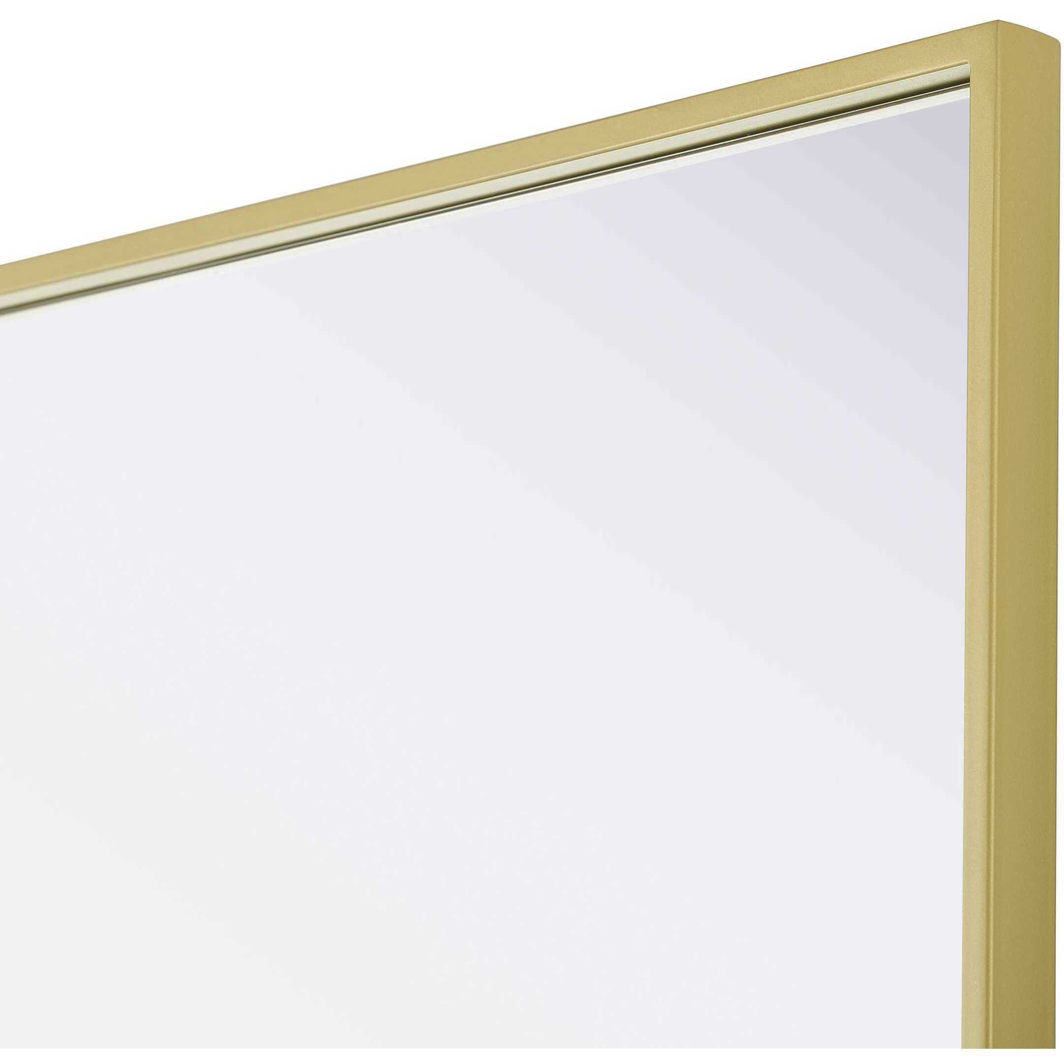 Amoura 36 X 30 inch Brass Mirror