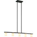Lindy 5 Light 40 inch Matte Black Pendant Ceiling Light