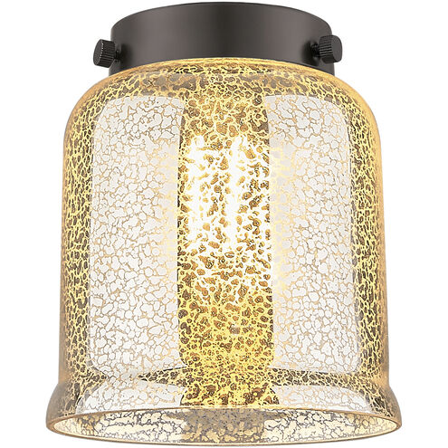 Franklin Restoration Bell LED 5 inch Brushed Brass Mini Pendant Ceiling Light in Silver Plated Mercury, Franklin Restoration